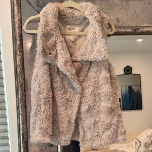 Dylan Cream Faux Fur Vest